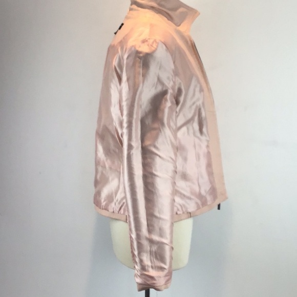 Black Rivet Blush Pink Retro Leather Moto Jacket Size Large - Picture 9 of 14
